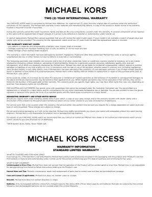 michael kors warranty policy|michael kors watch repair customer service.